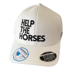 Help the Horses : White Flexfit Hat