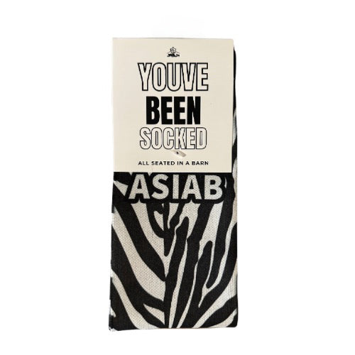 YOUVE BEEN SOCKED : Zebra Stripes image 1