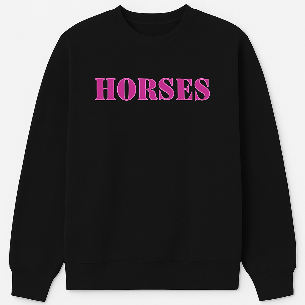 Horses Crewneck Sweatshirt (available in two colors)