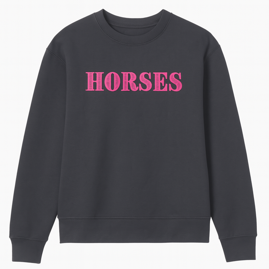 Horses Crewneck Sweatshirt (available in two colors)