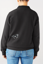 HRC Black Crewneck Sweatshirt