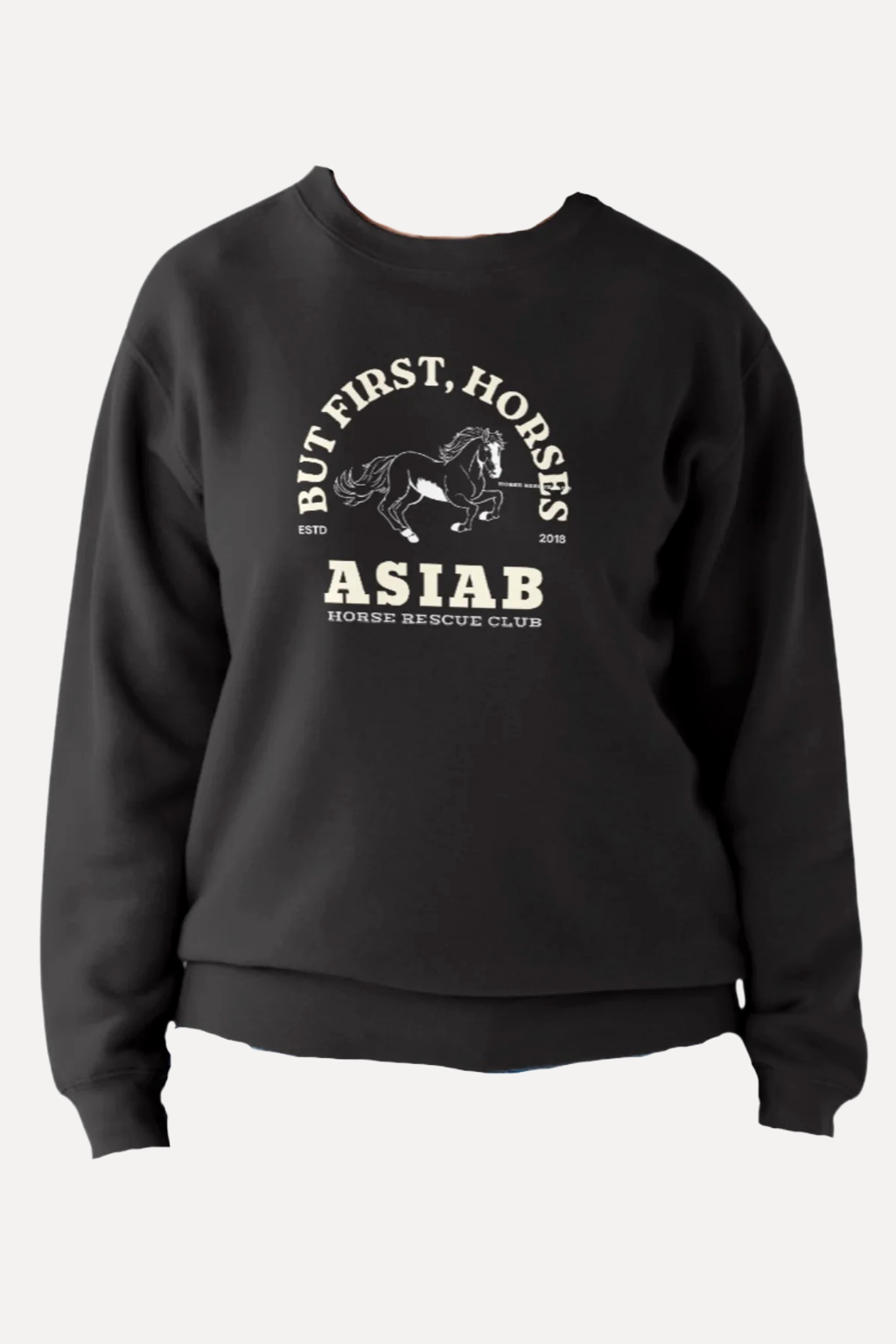HRC Black Crewneck Sweatshirt