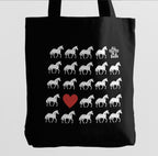 Love & Horses Tote Bag