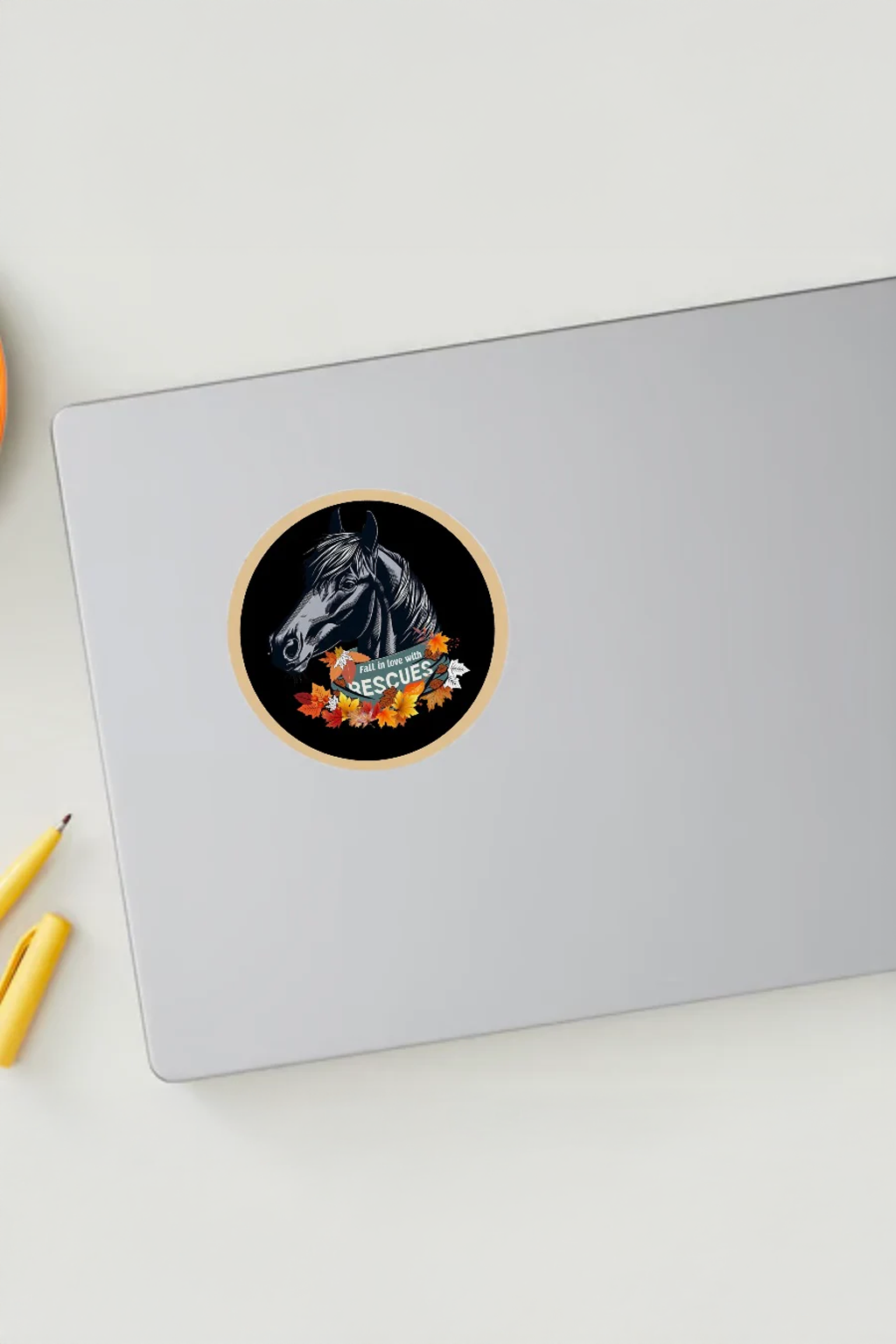 Fall in Love with Rescues Sticker