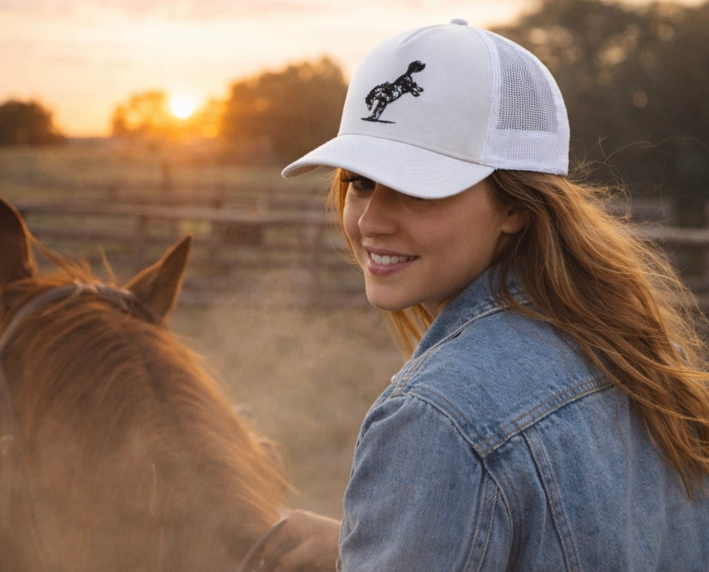 I Bucking Love Horses Trucker Hat