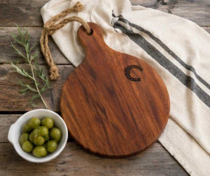THE Mini Hand-Carved Cutting Board — The Lucky Horse Shoe Edition- Ships 7/20