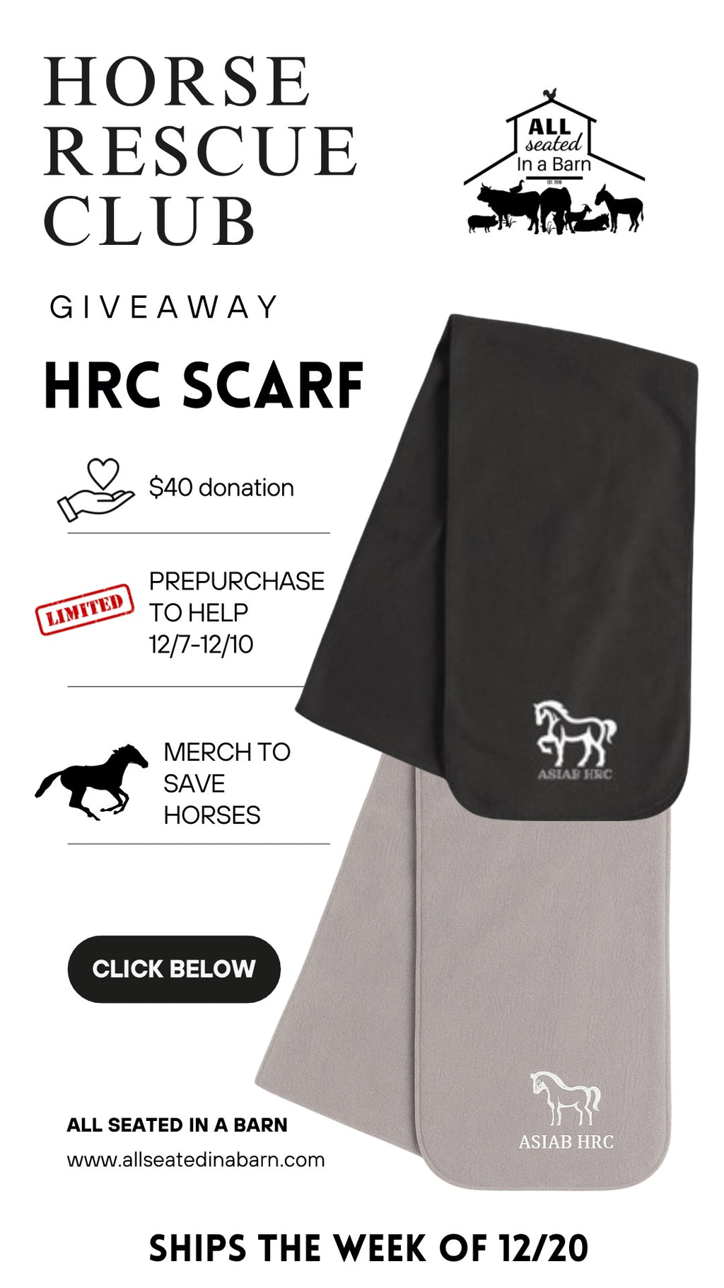 ASIAB HRC GIVEAWAY: extra Long Fleece Scarf
