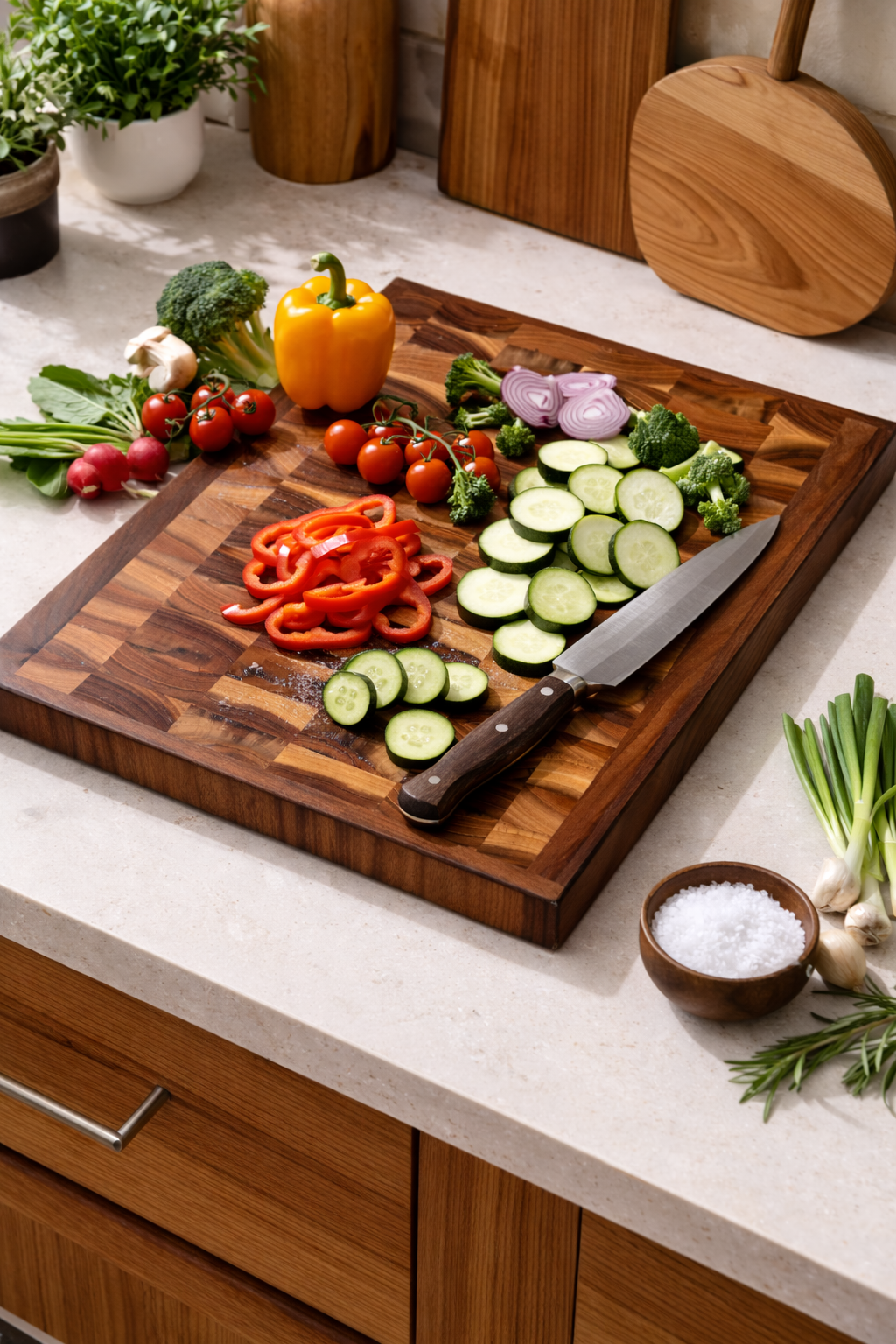 Handmade Teak Cutting Board by Jacob Langston