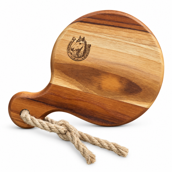 THE Mini Hand-Carved Cutting Board — The Lucky Horse Shoe Edition- Ships 7/30