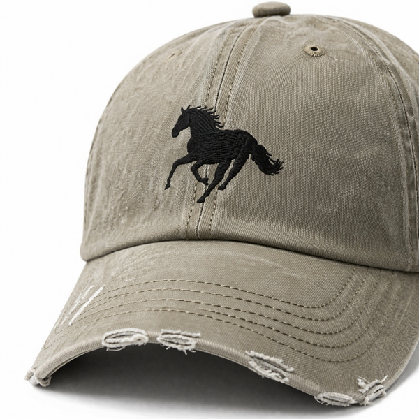 The Rescue Drop — The Distressed Khaki ASIAB Dad Hat