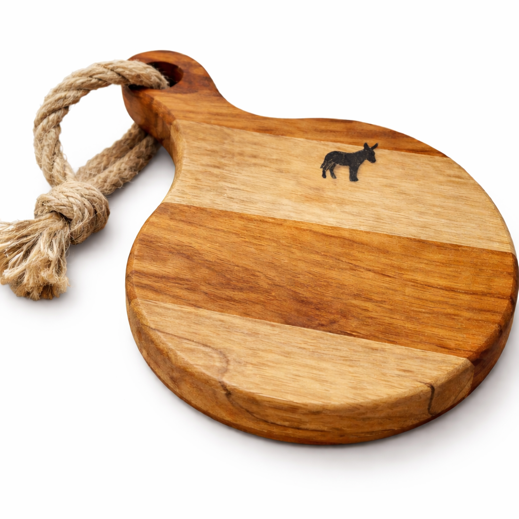 THE Mini Hand-Carved Cutting Board — The Donkey Edition