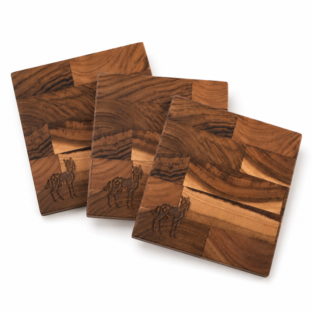Handcrafted Wood Coasters by Jacob Langston - (pre-order)