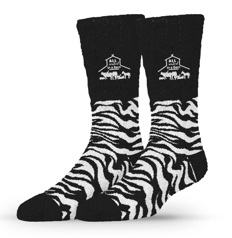 ASIAB The Nighttime Zebra Cozy Socks