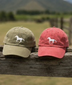 The Rescue Drop - the Dad Hat | Khaki and Vibrant Rose (LIMITED)