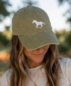 The Rescue Drop - the Dad Hat | Khaki and Vibrant Rose (LIMITED)