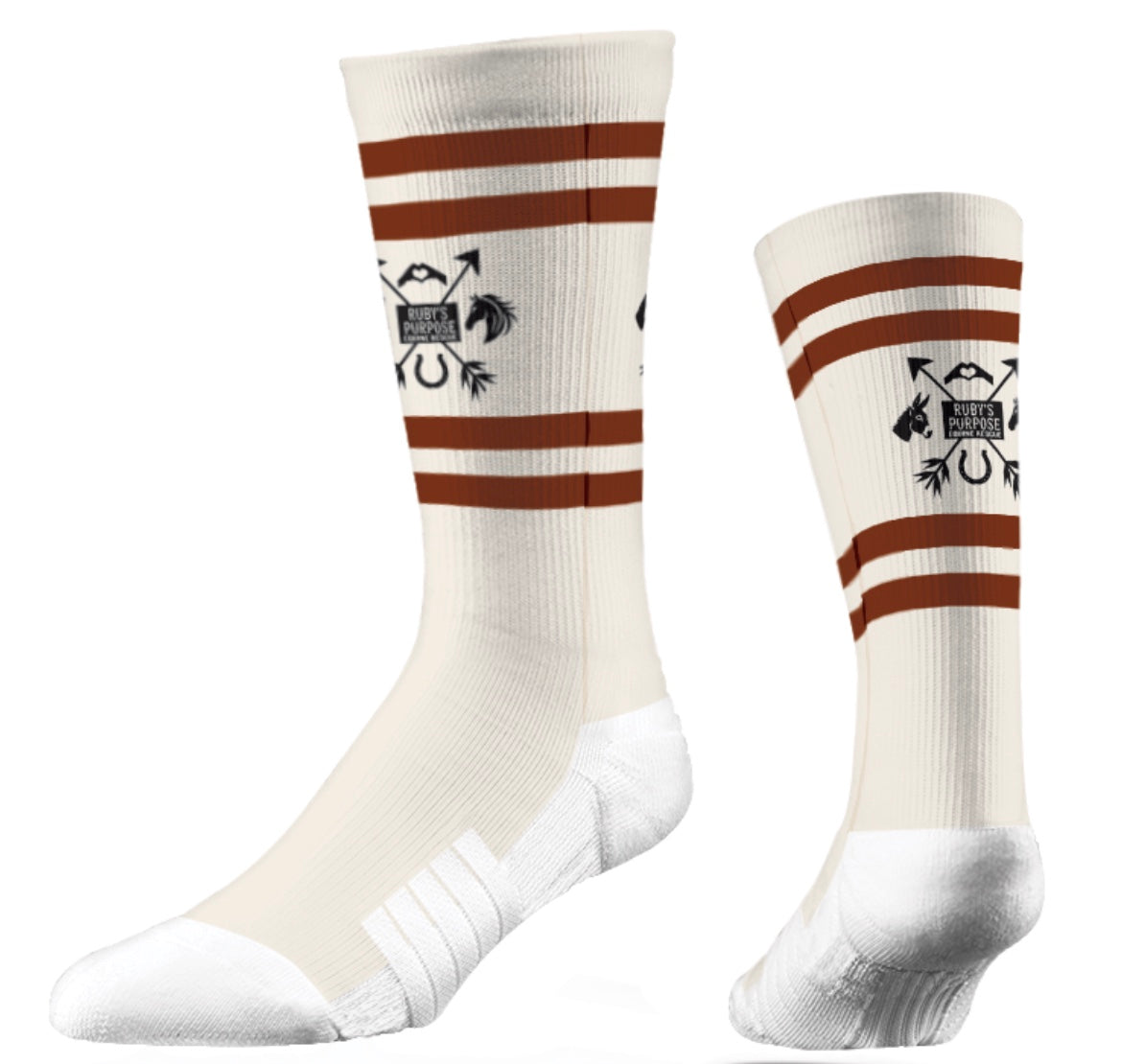 YBS Rescue Partner: Rubys Purpose Logo Sock