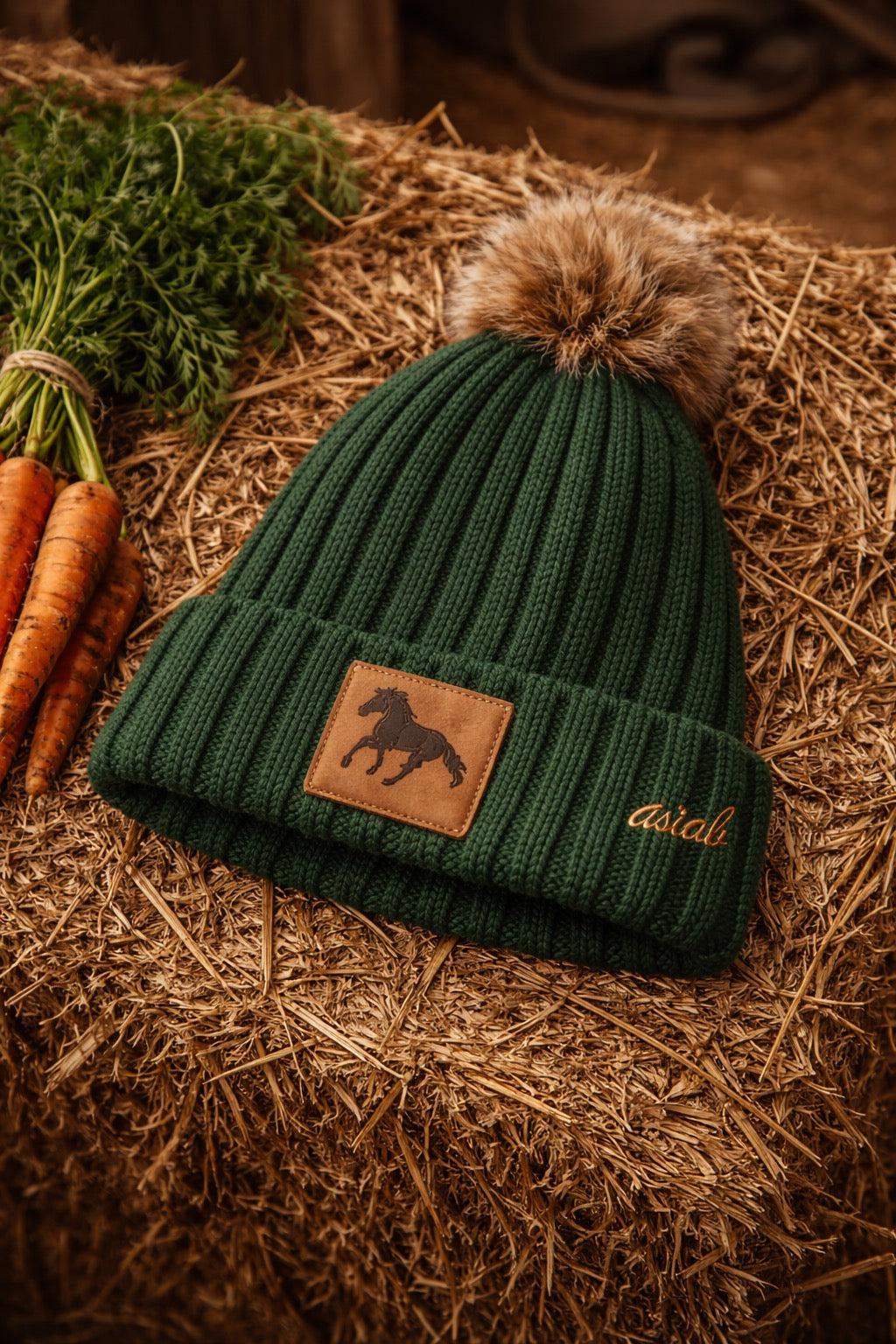The Green Drop — ASIAB Hunter Knit Beanie