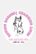 Saving Horses Sticker