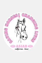 Saving Horses Sticker