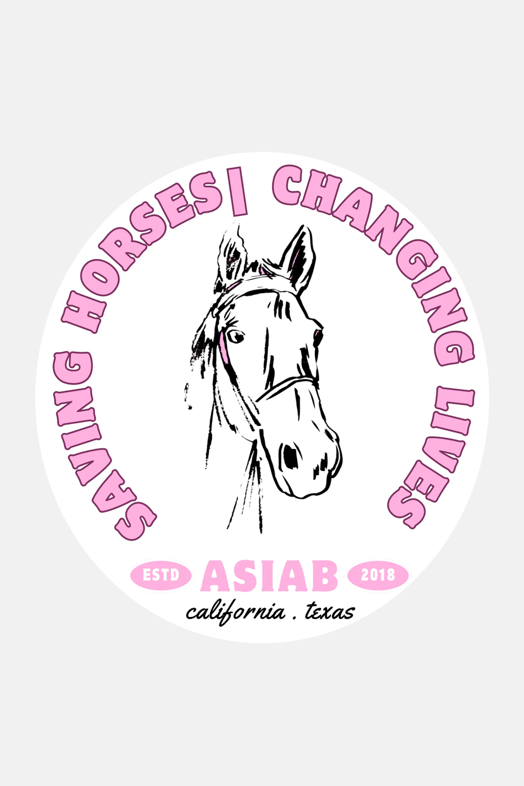 Saving Horses Sticker